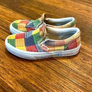VANS PRIDE Colorful Patchwork Slip-On Sneakers Unisex 13T
